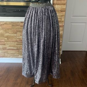 Sequence midi skirt
